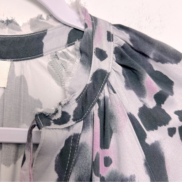 Anthropologie Cloth & Stone Leopard Midi/Maxi Dress Purple Modern Animal Print - Picture 7 of 16